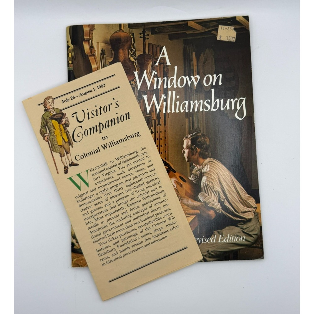 A Window on Williamsburg Revised Edition 1978 Colonial Virginia Photography Book